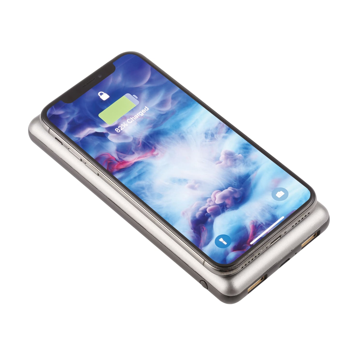 UL Listed Light Up Qi 10000 Wireless Power Bank - Etchified - Etchified - 7121-43GM