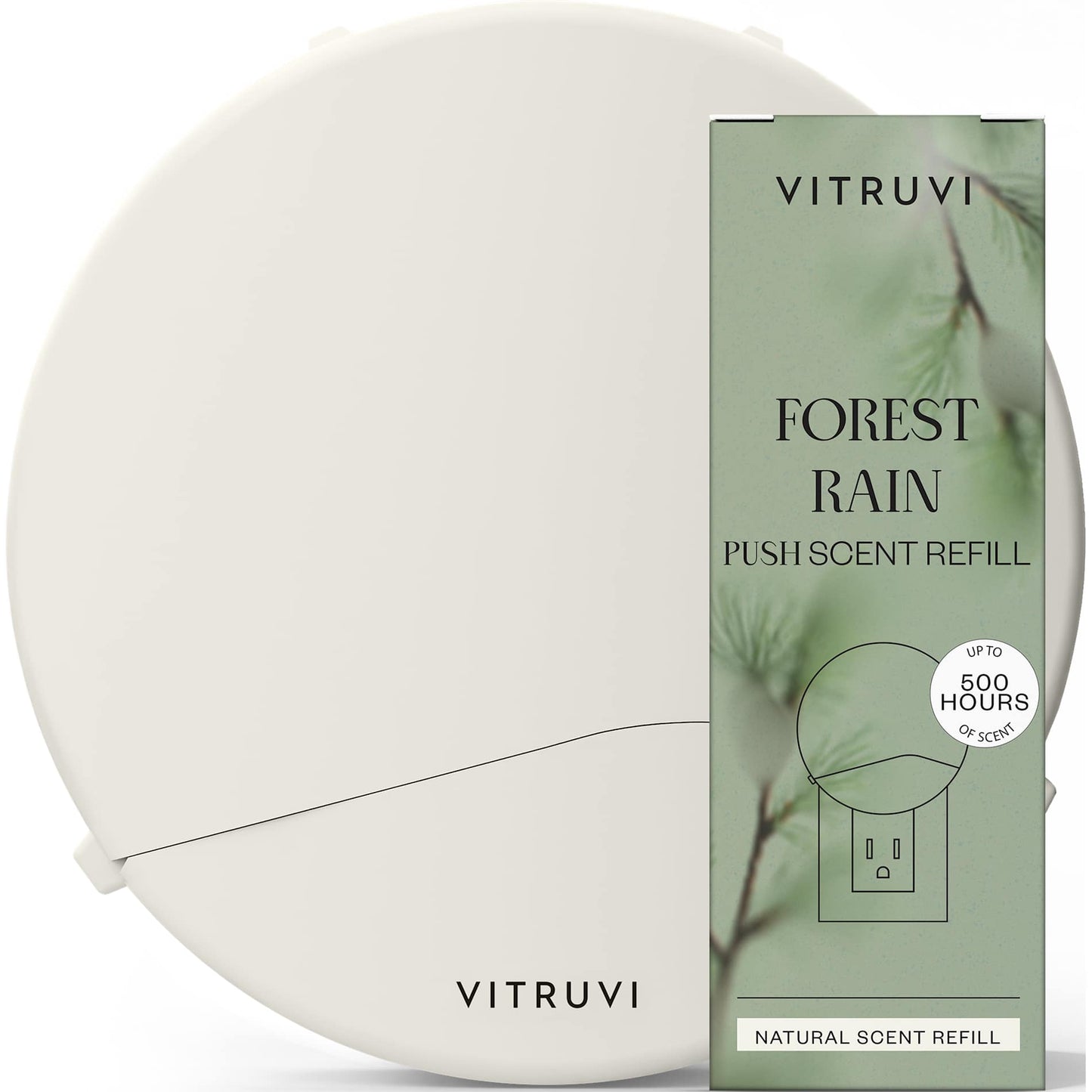 Vitruvi Plug - In Wall Diffuser + 1 Oil Bundle - Etchified - Etchified - 1414-03WH