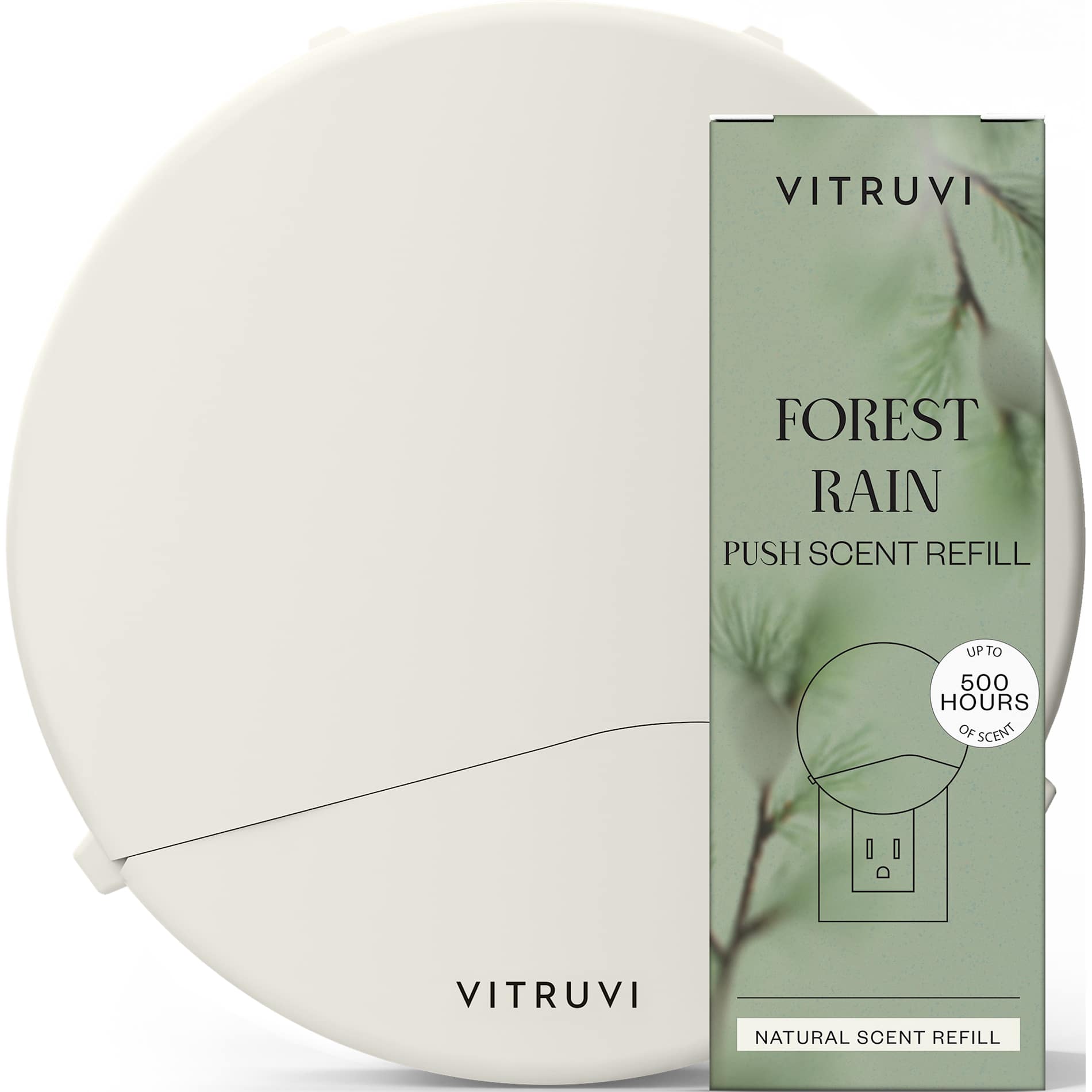 Vitruvi Plug - In Wall Diffuser + 1 Oil Bundle - Etchified - Etchified - 1414-03WH