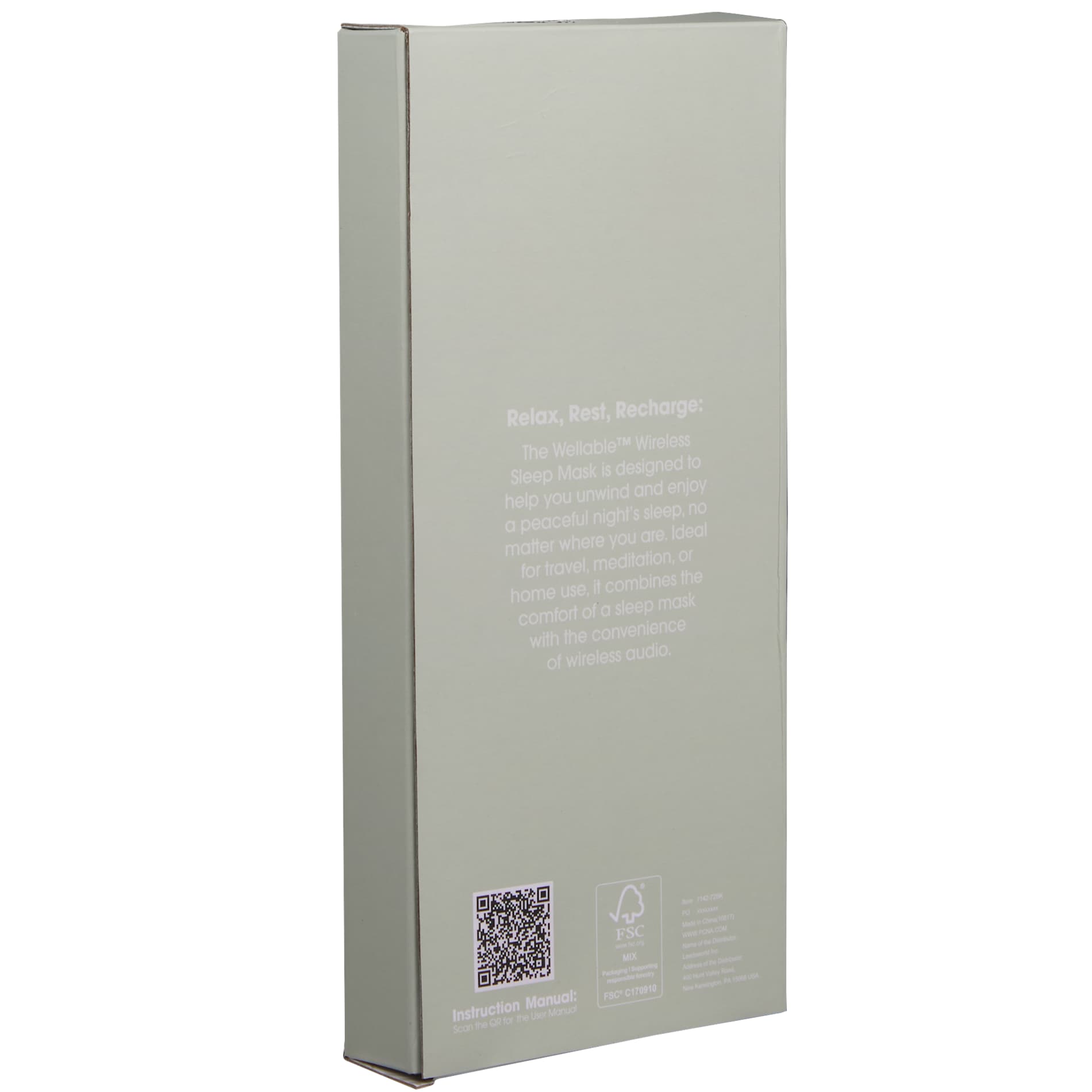 Wellable™ Bluetooth Sleep Mask - Etchified - Wellable - 7142-72BK