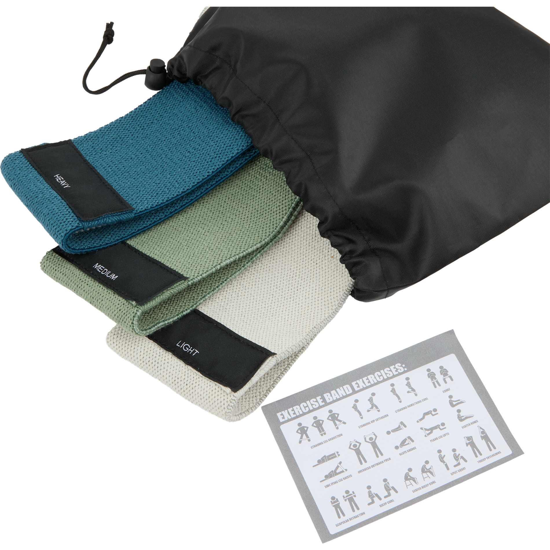 Wellable™ Resistant Band Set - Etchified - Etchified - 1631-35BK