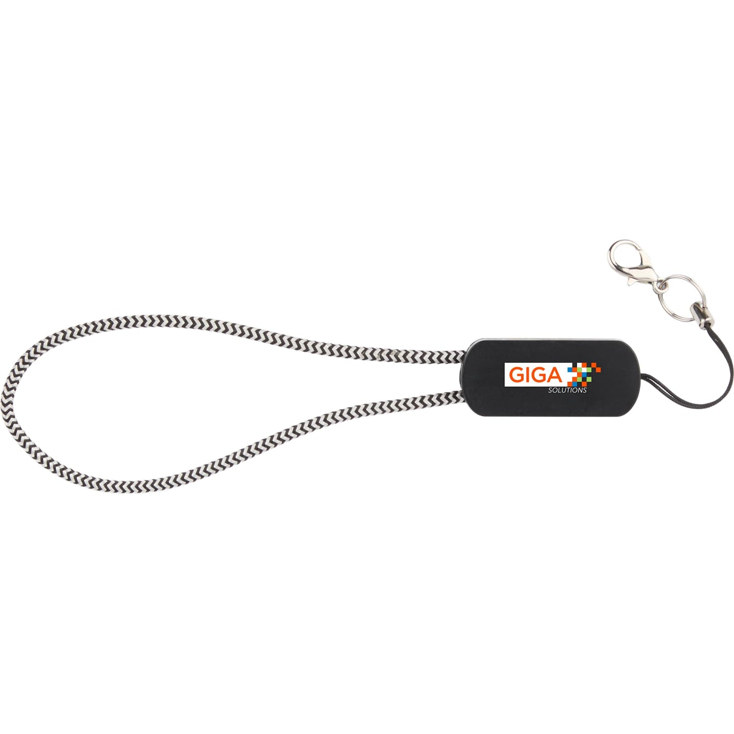 Wrist Link 5 - in - 1 65W PD Charging Cable Lanyard - Etchified - Etchified - 7143-90BKSL