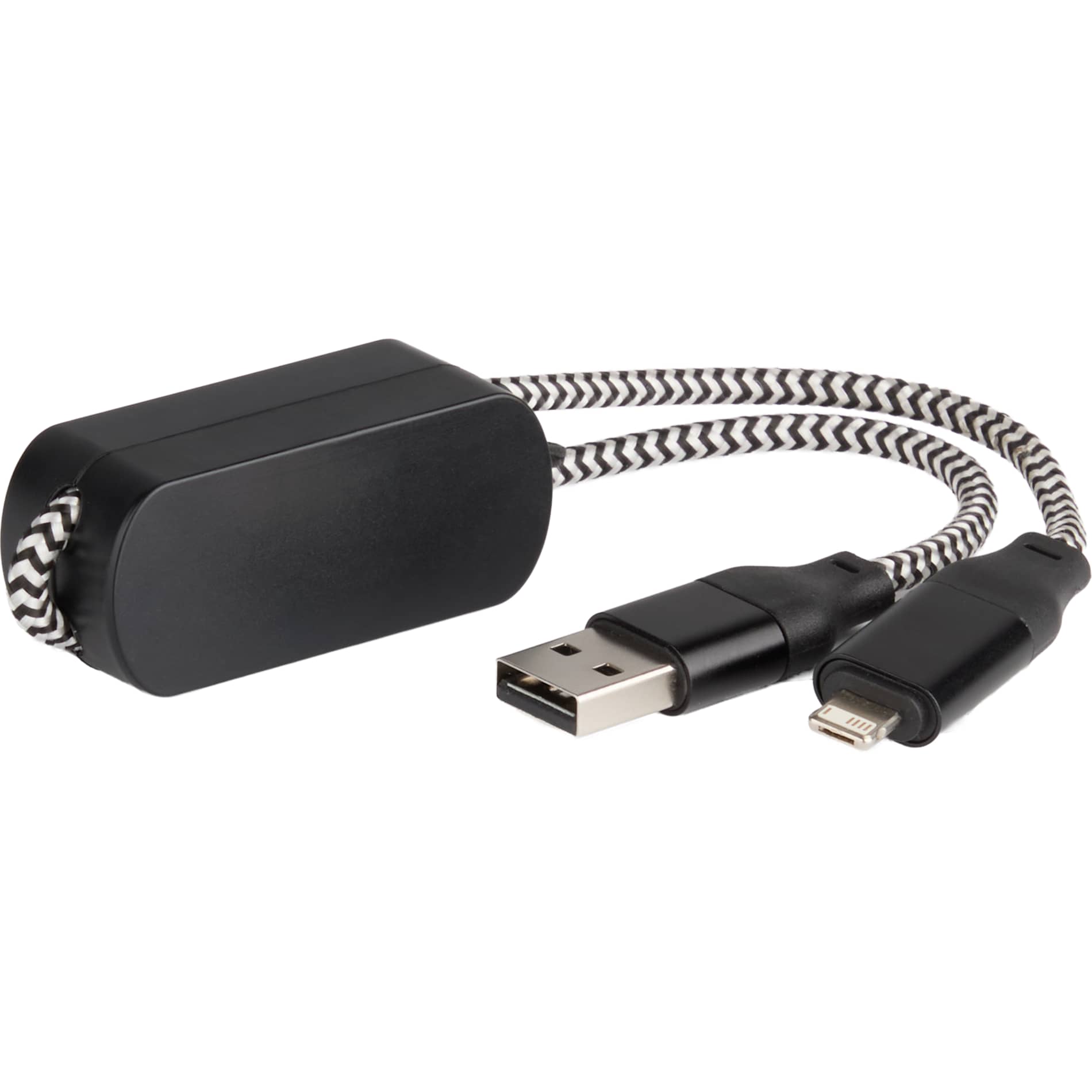 Wrist Link 5 - in - 1 65W PD Charging Cable Lanyard - Etchified - Etchified - 7143-90BKSL