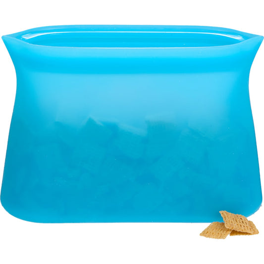 Zili Silicone Food Storage Bag 16oz - Etchified - PCNA (Leed's/Bullet/Trimark) - SM-2265BL