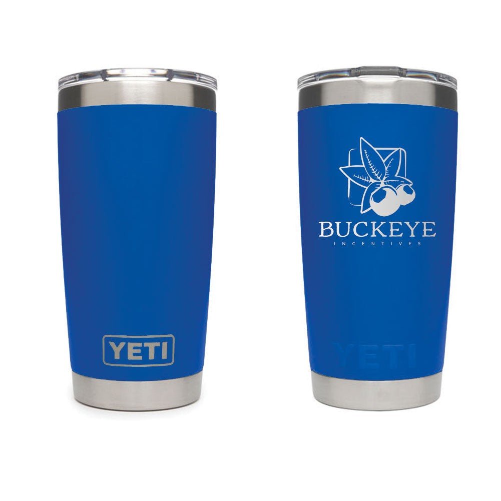 Corporate Colors YETI® Rambler® 20oz Tumbler - Etchified-YETI-YRAM20CORPBLUE