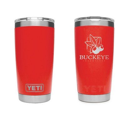 Corporate Colors YETI® Rambler® 20oz Tumbler - Etchified-YETI-YRAM20CORPRED