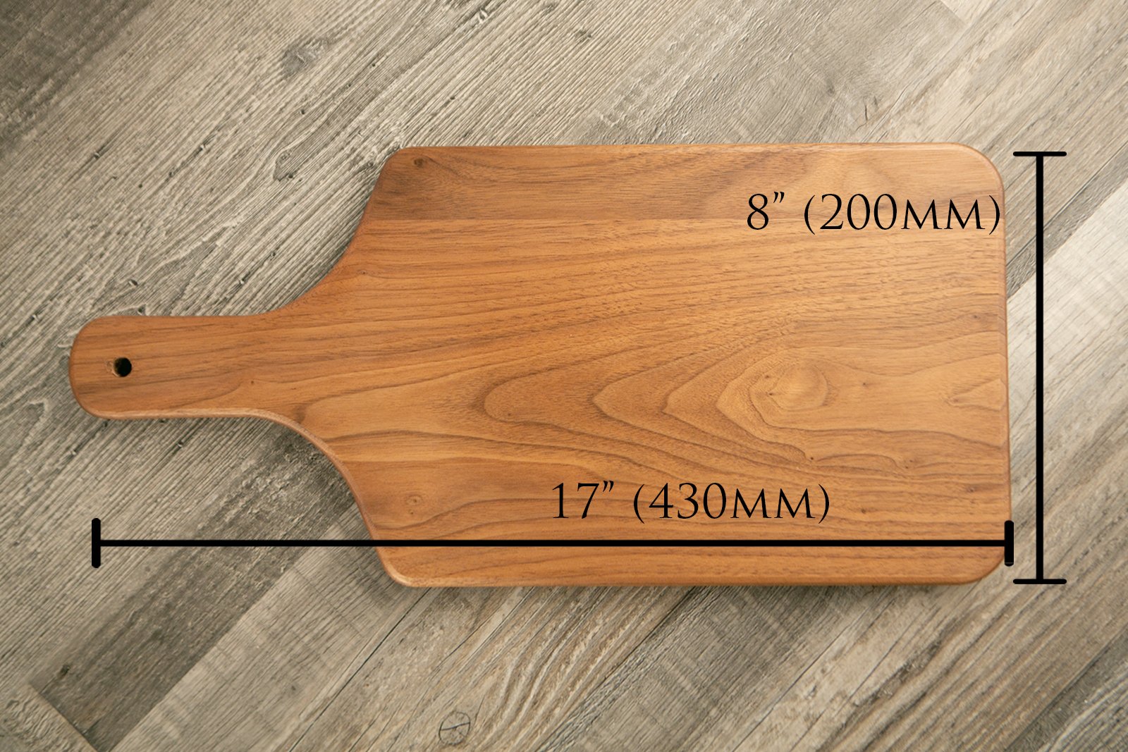 Large Walnut Cheese/Charcuterie Board - 8"x17" - Etchified-Etchified-1069