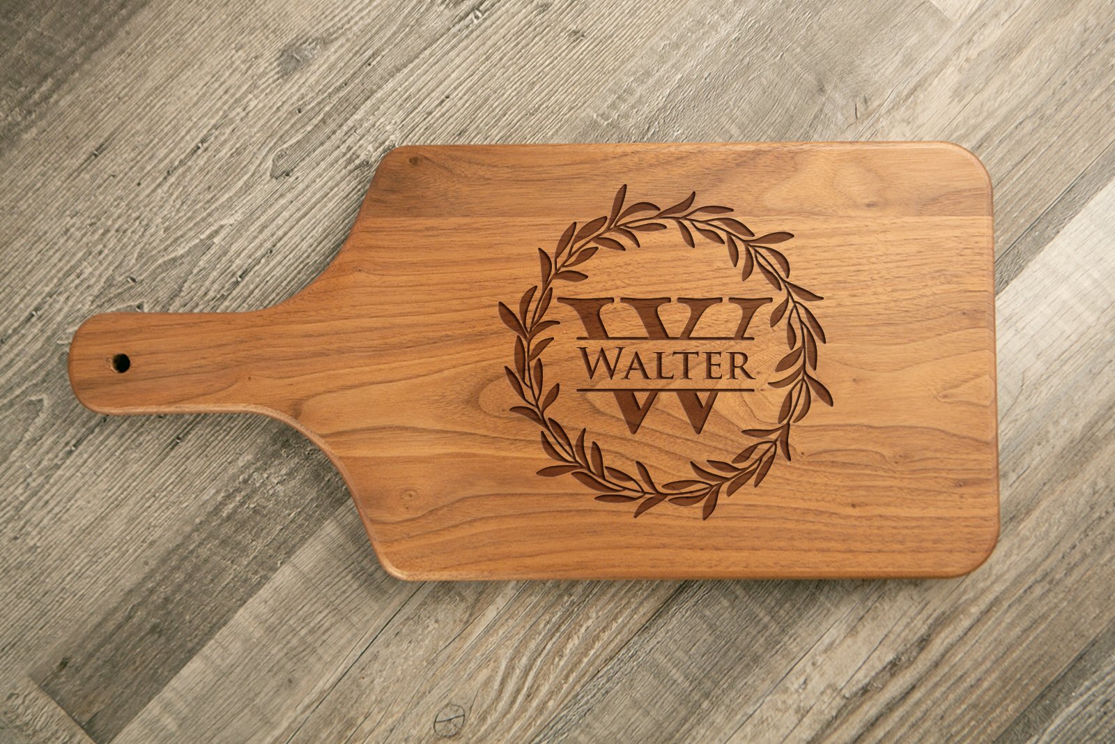 Large Walnut Cheese/Charcuterie Board - 8"x17" - Etchified-Etchified-1069
