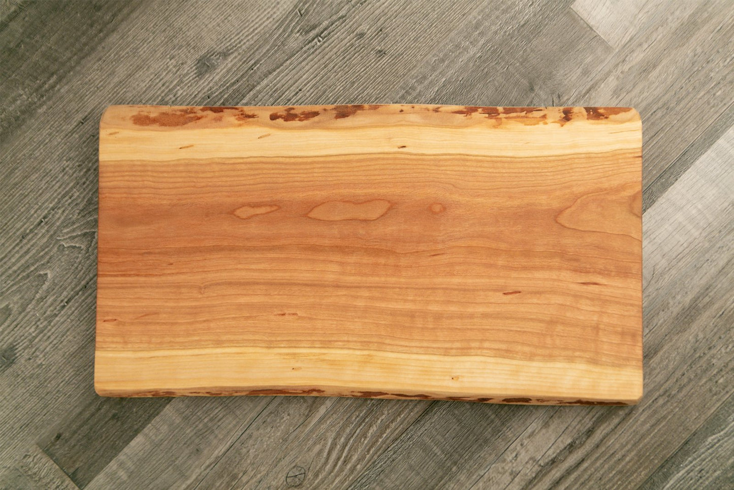 Live-Edge Cherry Artisan Charcuterie/Serving Board - 9"-10" x 16" - Etchified-Etchified-2600