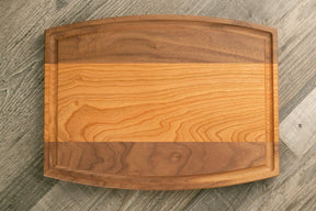 Multi-Species Charcuterie/Cutting Board - 9"x12" Arched with Juice Groove - Etchified-Etchified-WCMS34