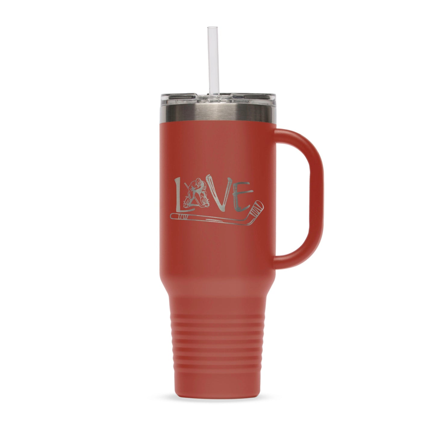 Personalized 40oz Stainless Steel Tumbler with Flip Lid and Straw - Etchified-Polar Camel®-LTM7402
