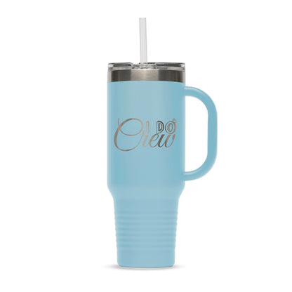 Personalized 40oz Stainless Steel Tumbler with Flip Lid and Straw - Etchified-Polar Camel®-LTM7410