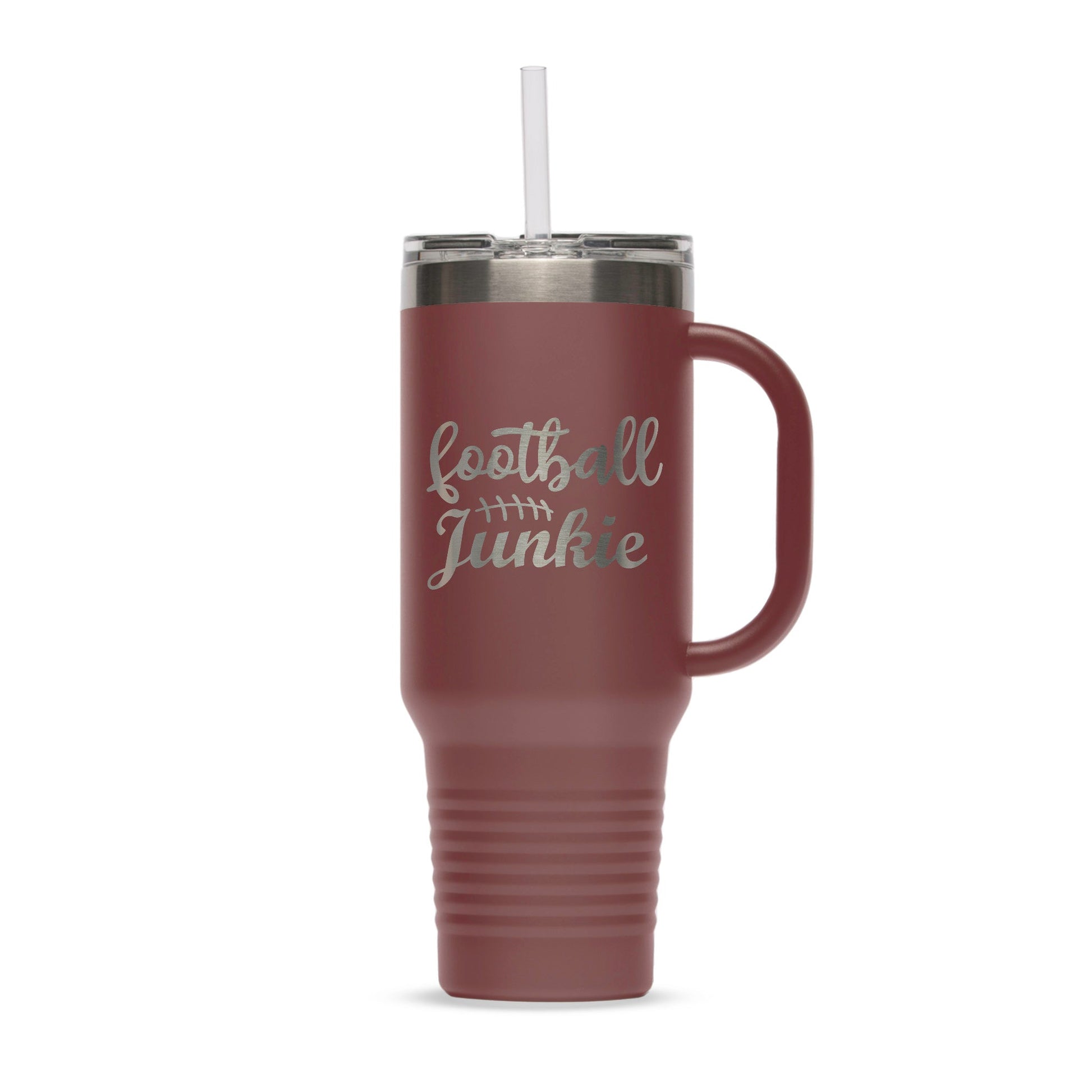 Personalized 40oz Stainless Steel Tumbler with Flip Lid and Straw - Etchified-Polar Camel®-LTM7413