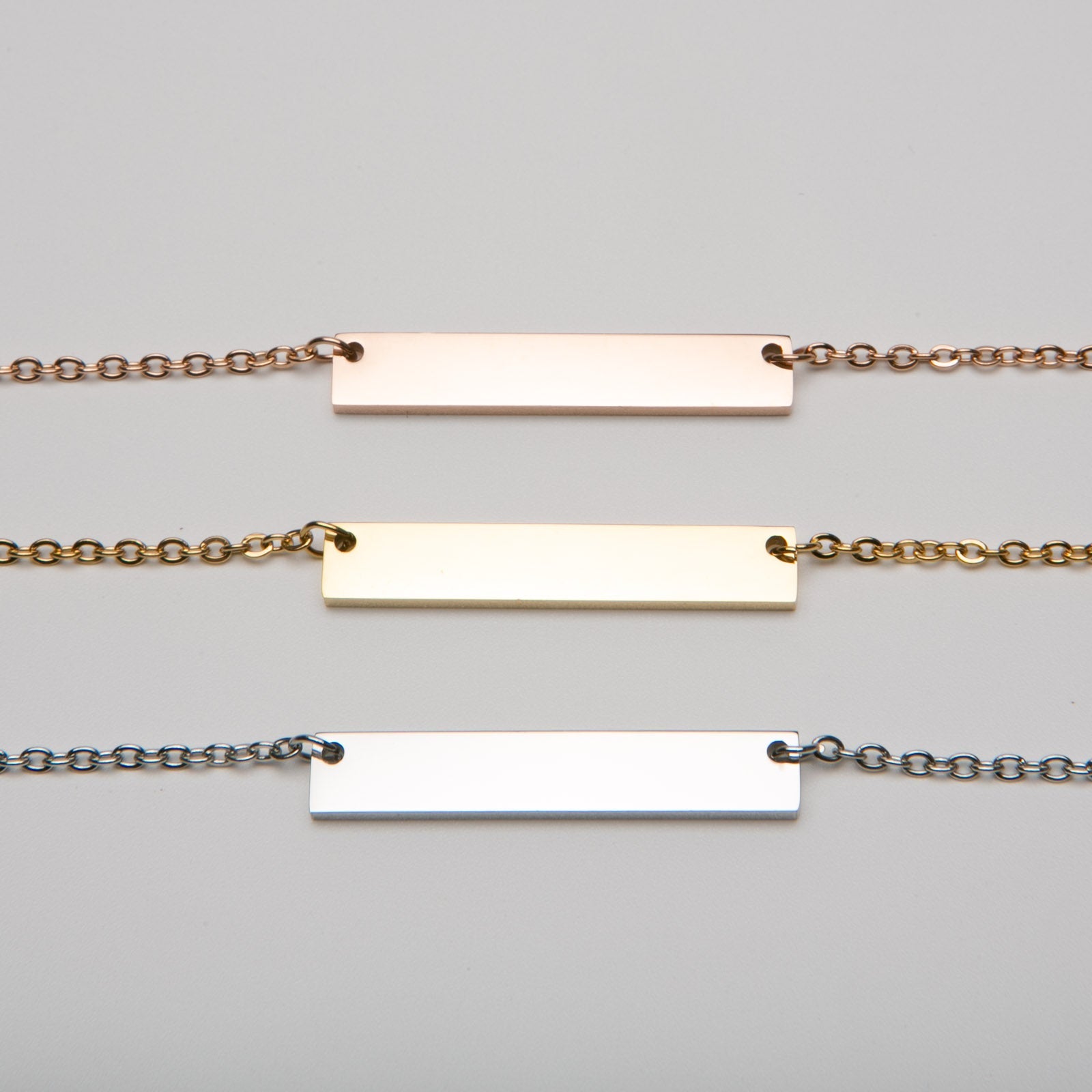 Personalized Bar Necklace - Etchified-Etchified-