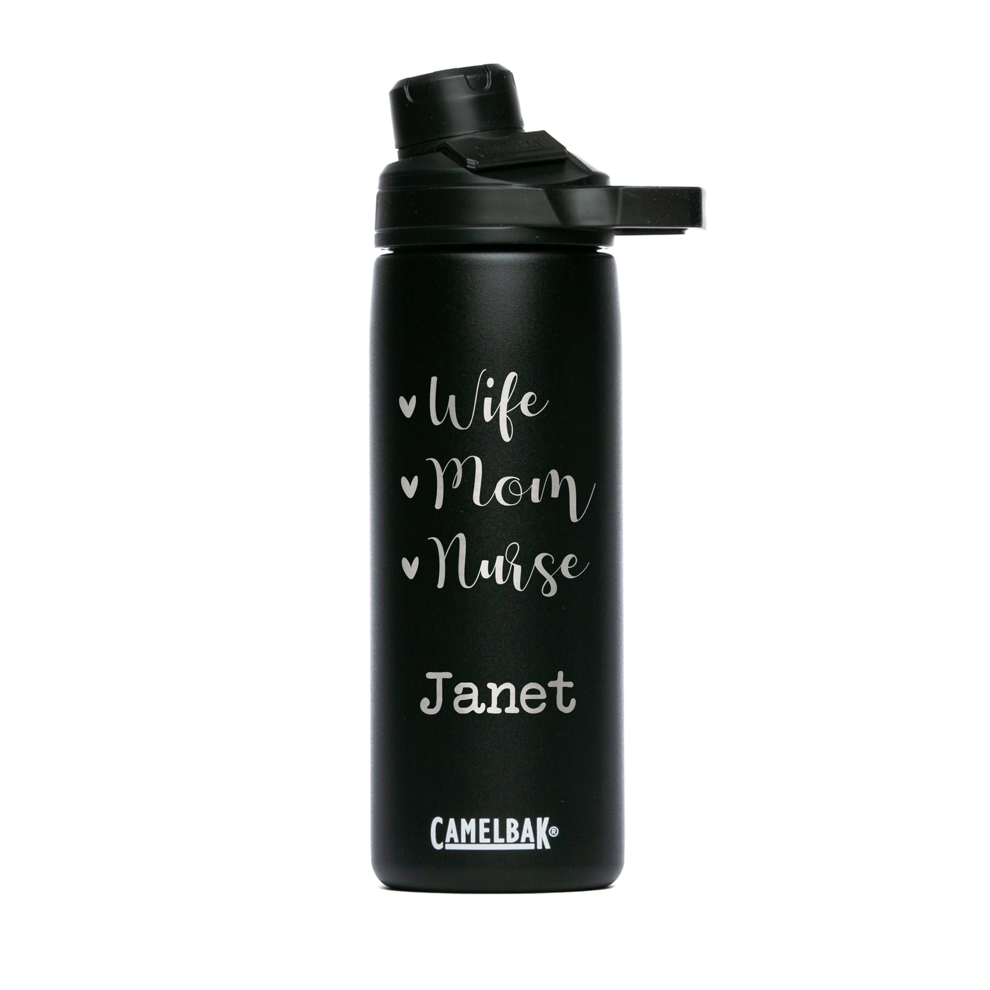 Personalized CamelBak 20oz Chute® Mag Water Bottle - Etchified-CamelBak-ETC-PCNA-1627-16-1627-16BK