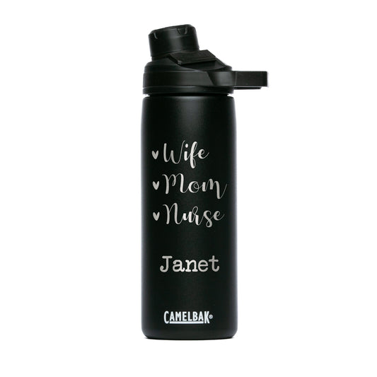 Personalized CamelBak 20oz Chute® Mag Water Bottle - Etchified-CamelBak-ETC-PCNA-1627-16-1627-16BK