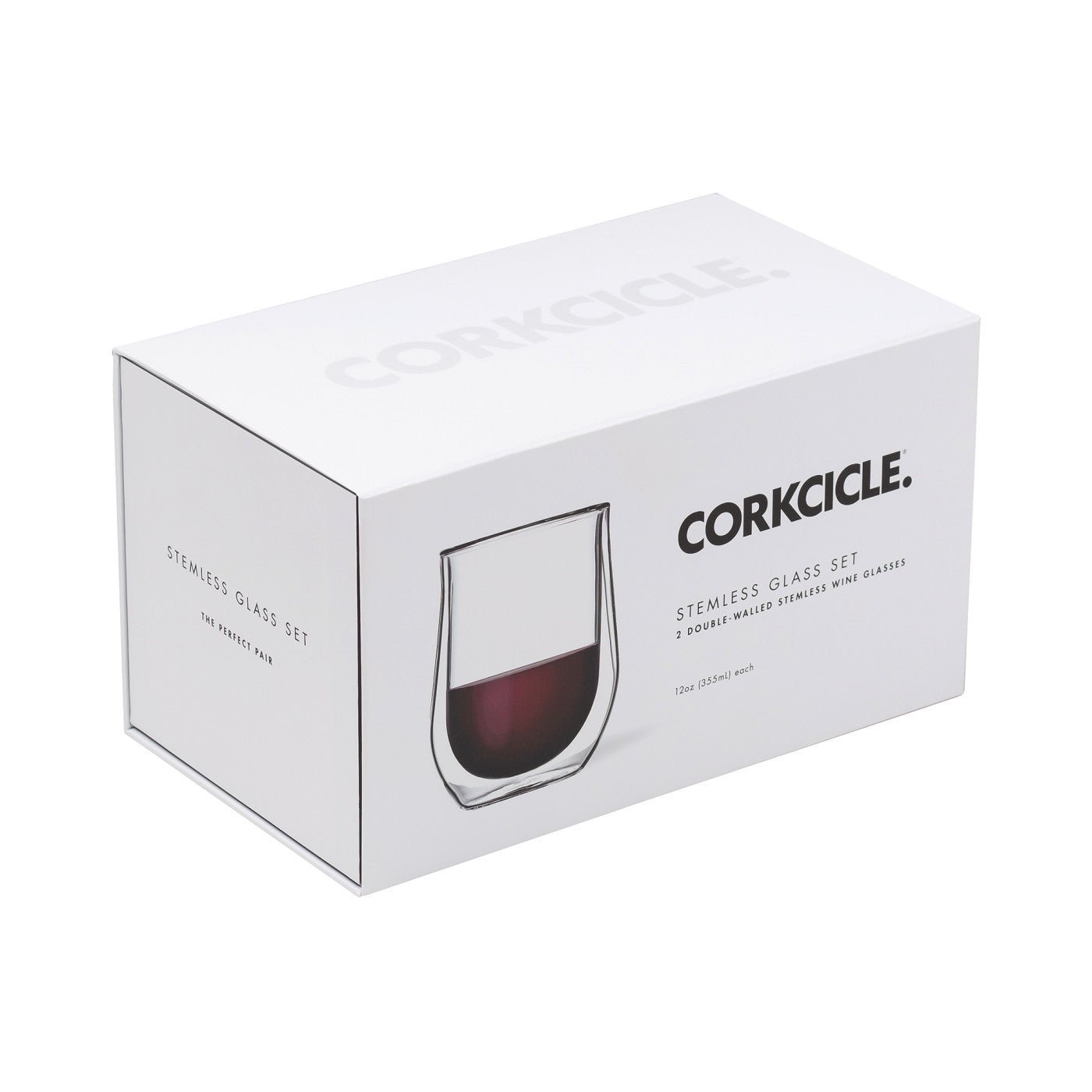 Personalized CORKCICLE® Stemless Glass Set 12 oz (2 Pieces) - Etchified-CORKCICLE®-ETC-GMLN-100917-100917-000