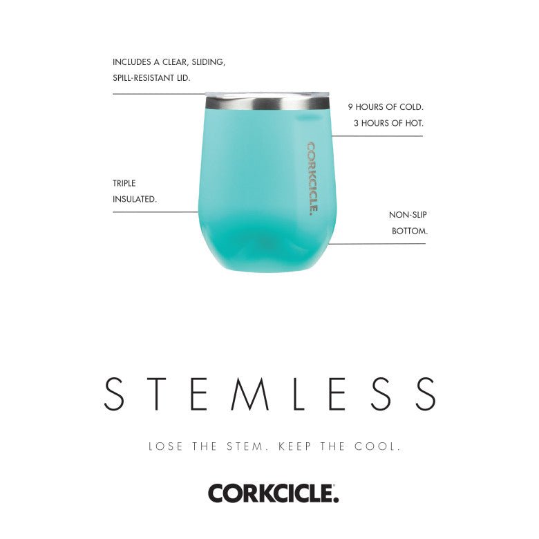 Personalized CORKCICLE® Stemless Wine Cup 12 oz - Etchified-CORKCICLE®-ETC-GMLN-100485-100485-100