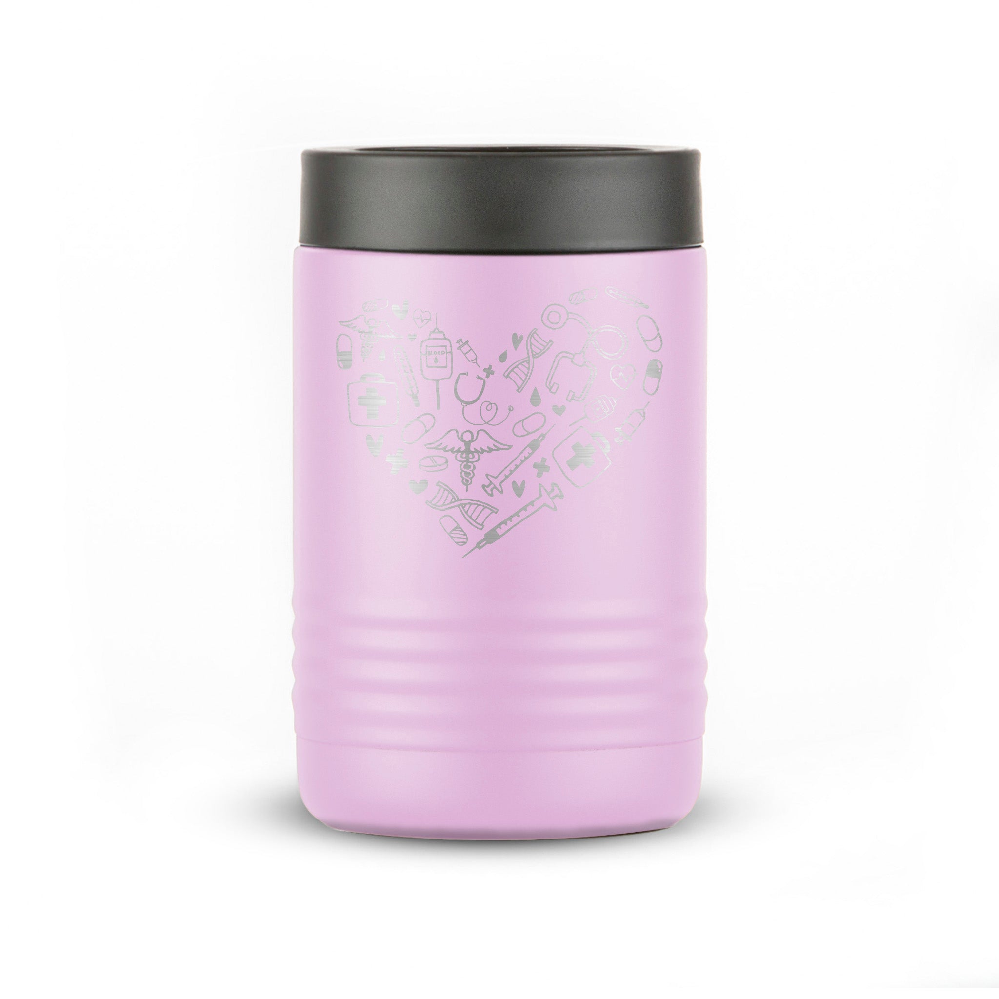 Personalized Polar Camel® 12oz Insulated Beverage Holder - Etchified-Polar Camel®-ETC-JDS-PT_LBHSET5-LBH28-Swaasi-Laser-Primary