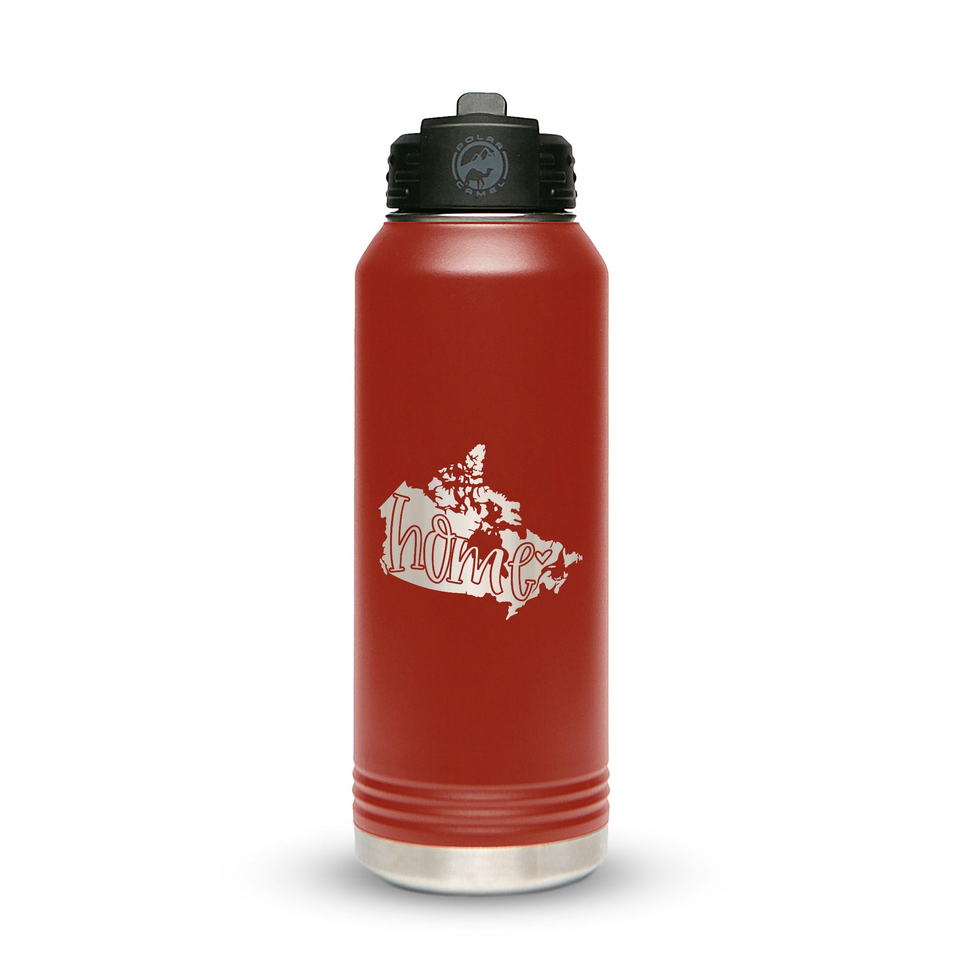 Personalized Stainless Steel 1L 32oz (1L) Bottle with Flip-Top Straw Lid - Etchified-Polar Camel®-LWB202