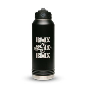Personalized Stainless Steel 1L 32oz (1L) Bottle with Flip-Top Straw Lid - Etchified-Polar Camel®-LWB202