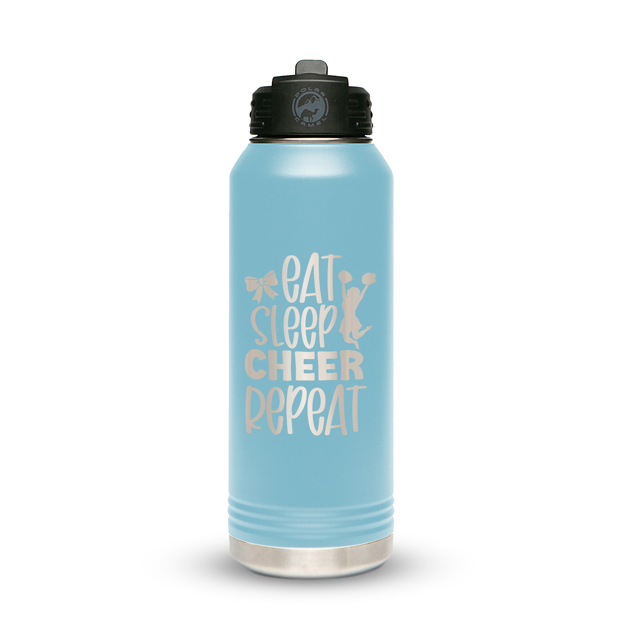 Personalized Stainless Steel 1L 32oz (1L) Bottle with Flip-Top Straw Lid - Etchified-Polar Camel®-LWB206