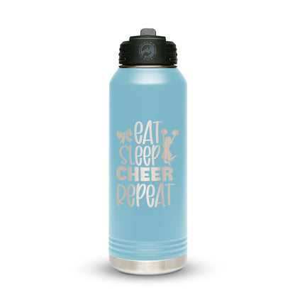 Personalized Stainless Steel 1L 32oz (1L) Bottle with Flip-Top Straw Lid - Etchified-Polar Camel®-LWB206