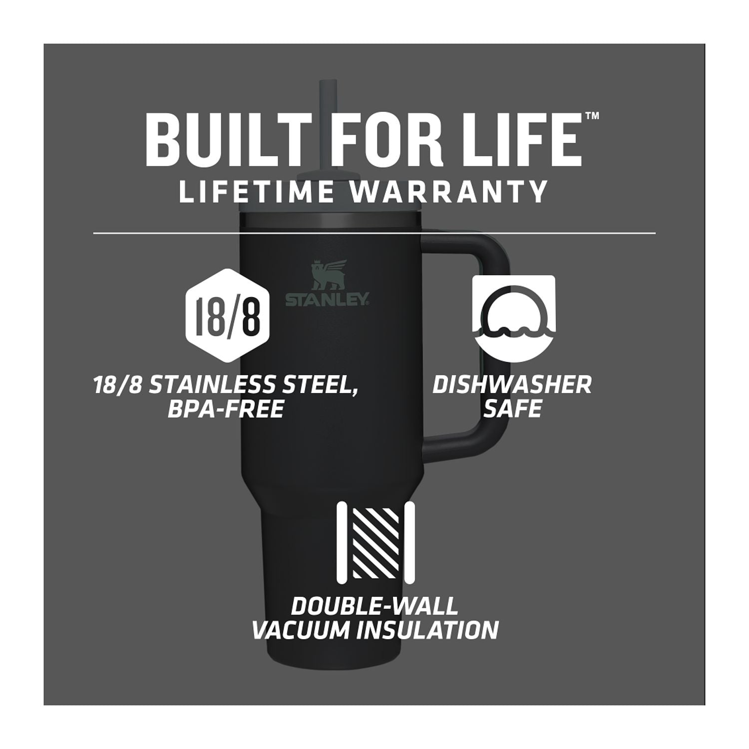 Personalized STANLEY® Quencher H2.0 FlowState™ Tumbler - 40 oz - Etchified-STANLEY®-1603-01CH