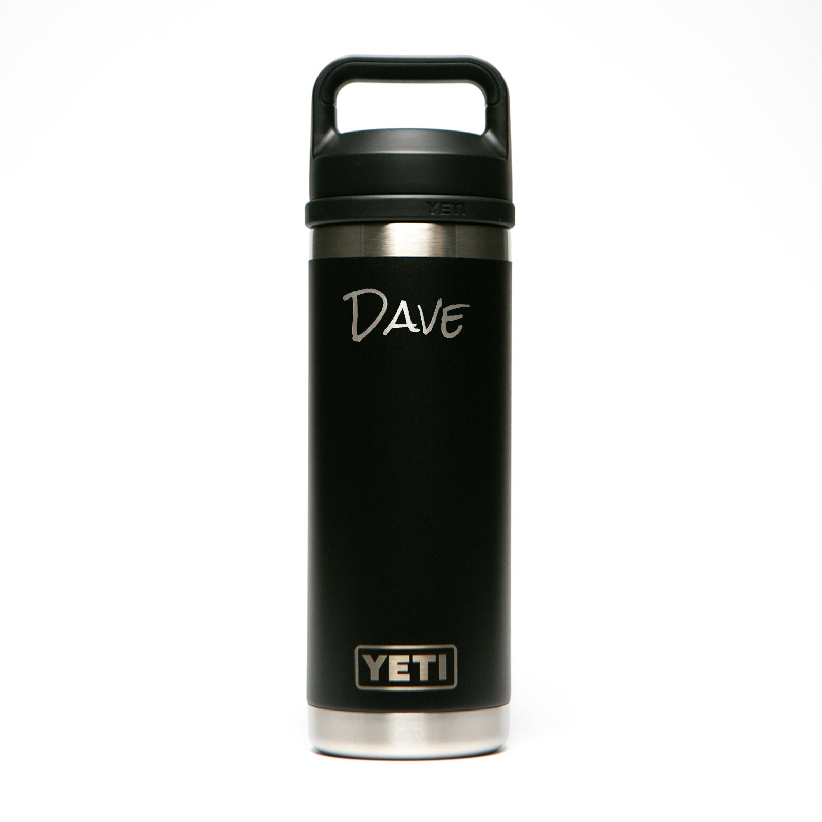 Personalized YETI® 18 oz Bottle with Chug Cap - Etchified-YETI®-YRAM18BLACK