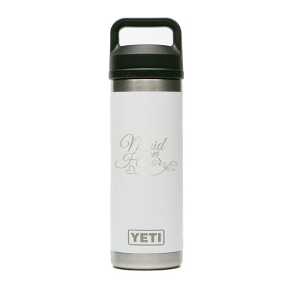 Personalized YETI® 18 oz Bottle with Chug Cap - Etchified-YETI®-YRAM18WHITE