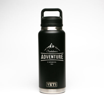 Personalized YETI® 36oz (1L) Bottle with Chug Cap - Etchified-YETI®-YRAM36BLACK