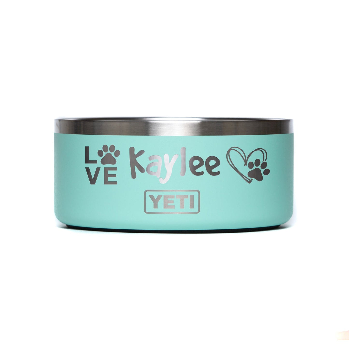 Personalized YETI® Boomer‚™ 4 Dog Bowl (4 Cups or 1L) - Etchified-YETI®-YBOOM4SEAFOAM