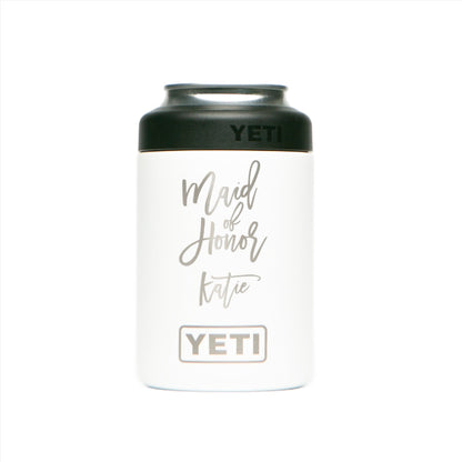 Personalized YETI® Rambler® 12 oz (355mL) Colster® Can Cooler - Etchified-YETI®-YCOL12WHITE