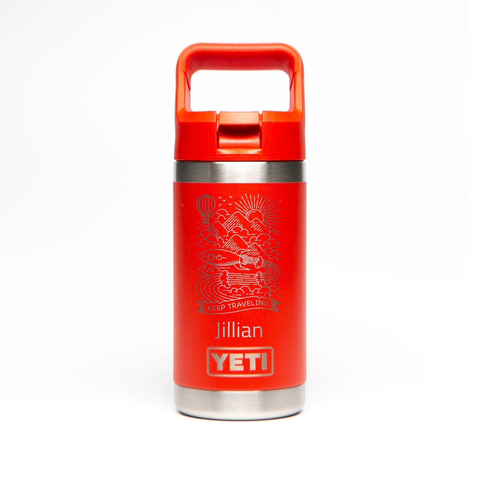 Personalized YETI® Rambler® 12 oz Jr. Water Bottle - Etchified-YETI-YRAMKID12RED