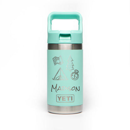 Personalized YETI® Rambler® 12 oz Jr. Water Bottle - Etchified-YETI-YRAMKID12SEAFOAM