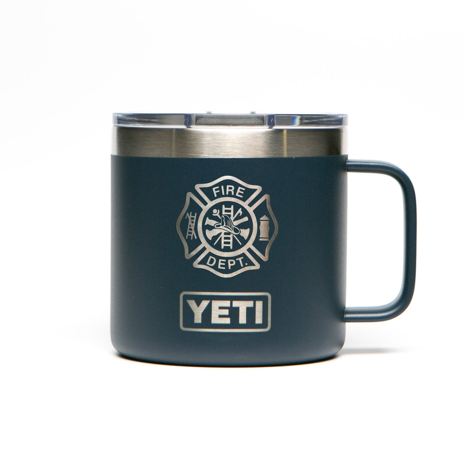 Personalized YETI® Rambler® 14 oz Mug with Handle - Etchified-YETI®-YRAM14NAVY