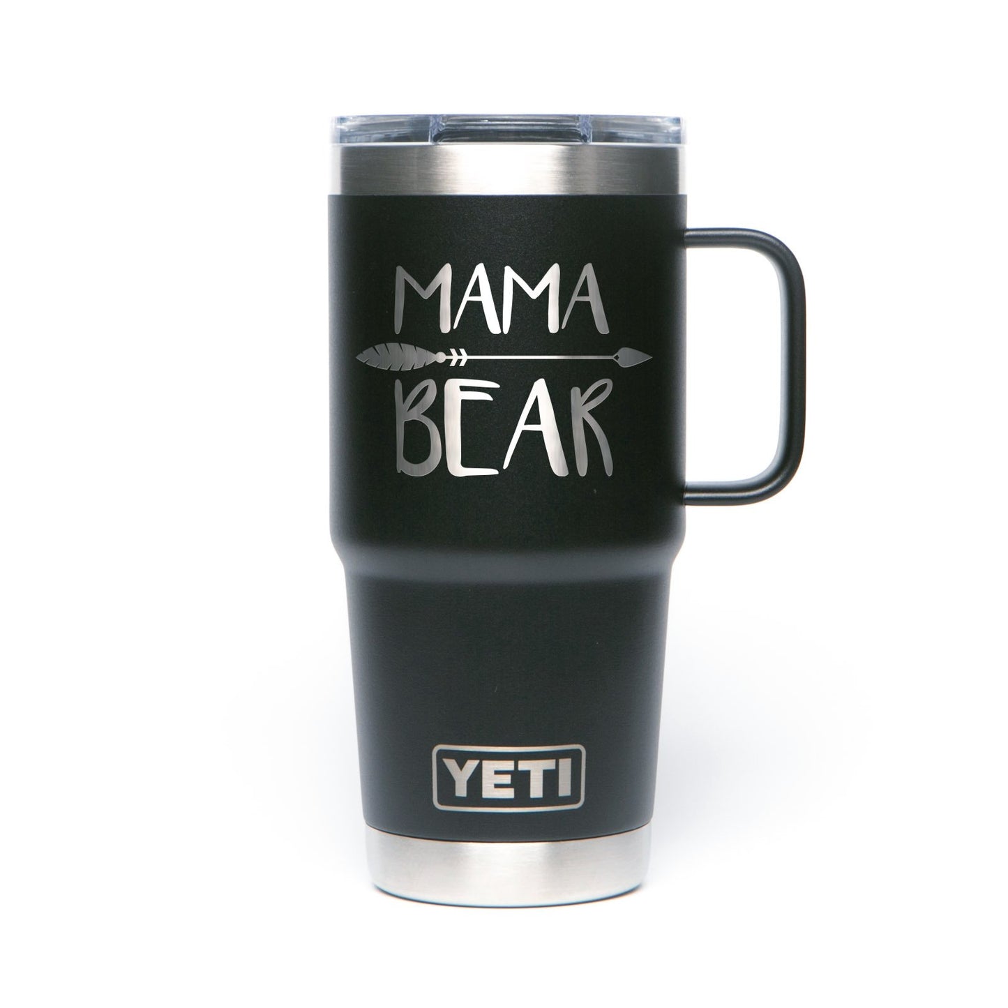 YETI Rambler 20 oz Travel Mug, Stainless Steel, Vacuum Insulated with Stronghold  Lid, Black