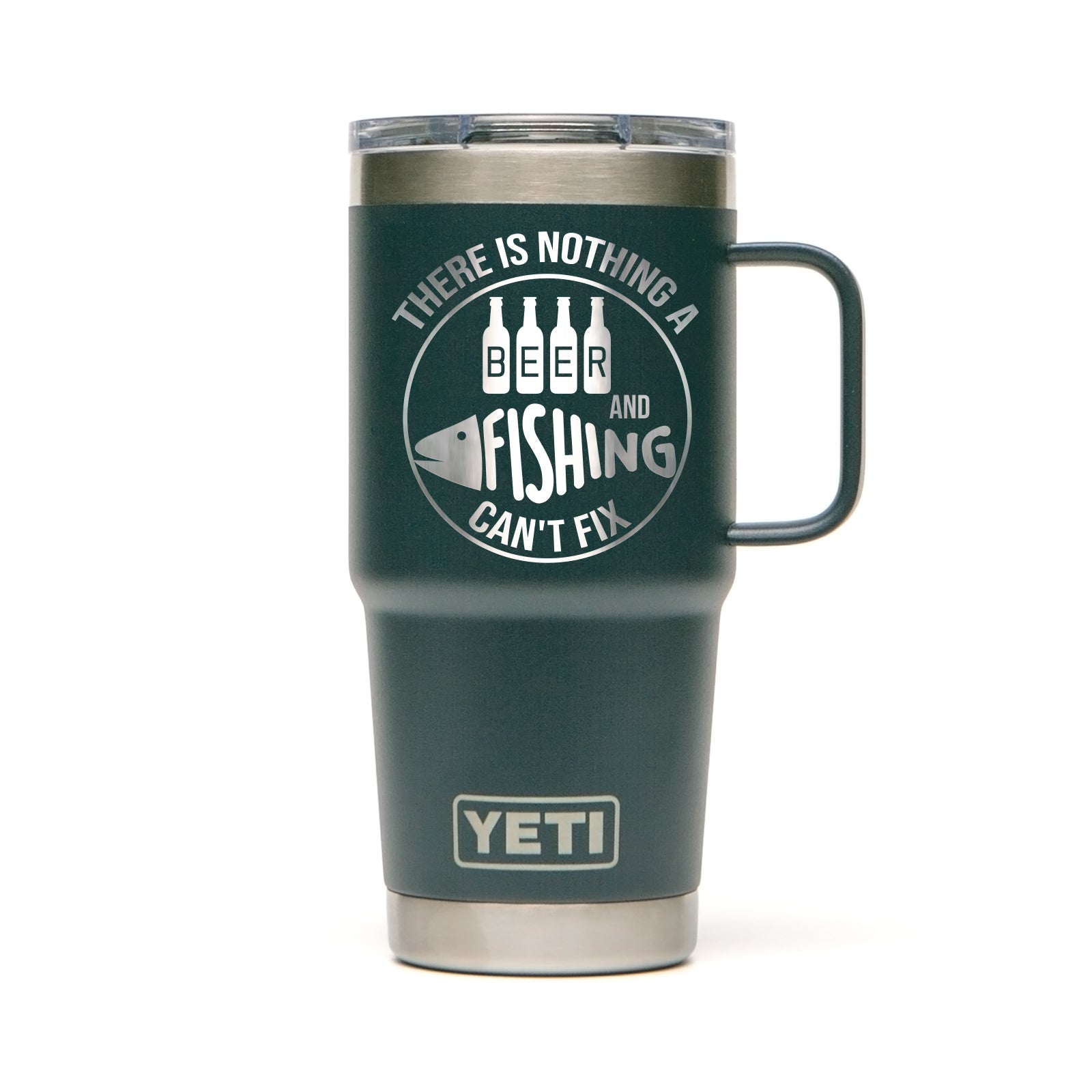 Personalized YETI® Rambler® 20 oz Travel Mug with Stronghold‚™ Lid - Etchified-YETI®-YRAMH20NAVY