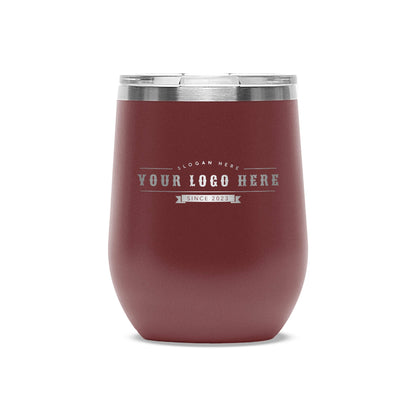 Wholesale Customized 12 oz Stainless Steel Wine Tumbler - Etchified-Etchified-WH_LTM863