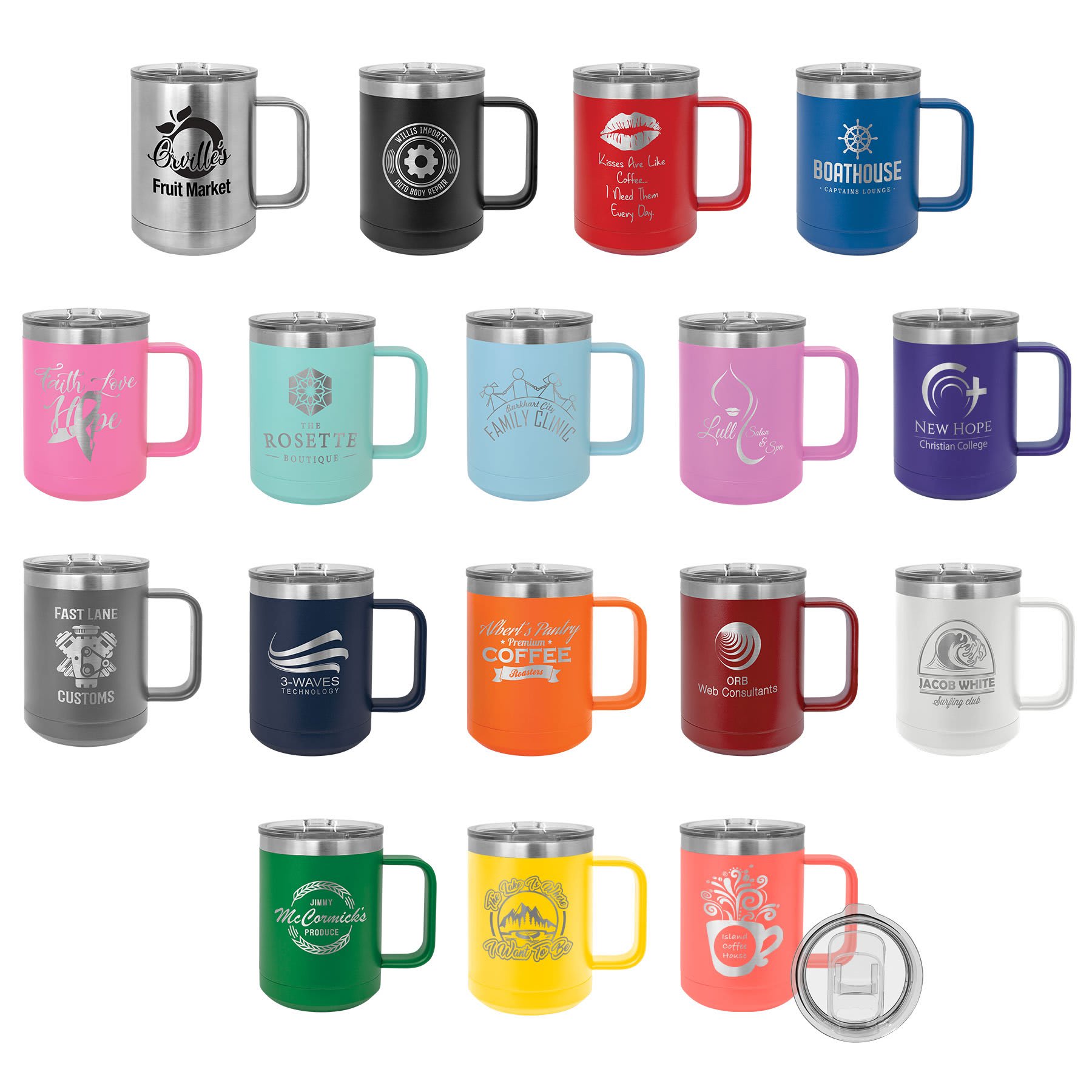 Wholesale Personalized 15oz Stainless Steel Mug - Etchified-Etchified-WH_LCM114